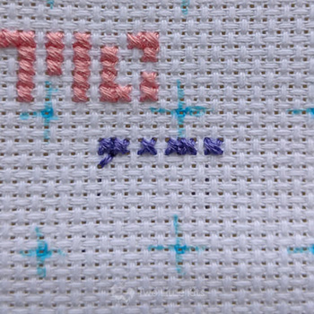 First half of the X completed