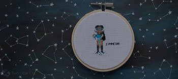 Graphic from Symmetra cross-stitch pattern now available!