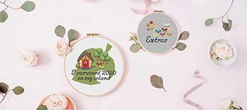 Graphic from Latest Cross-Stitch Pattern; 'Survived 2020'... and you can customise it yourself!