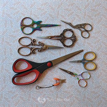My collection of fabric scissors