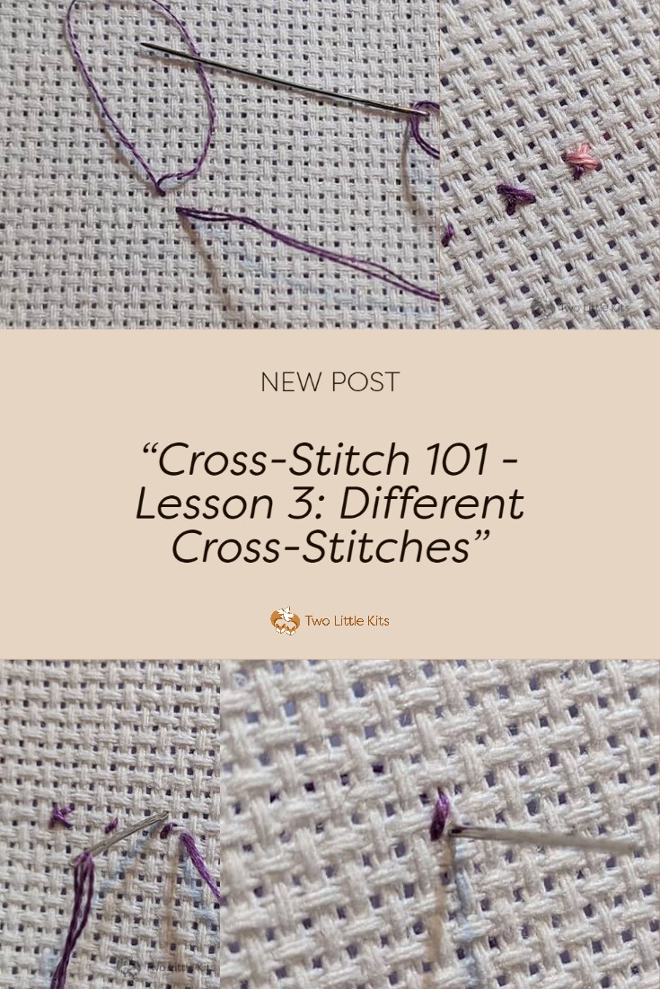 Let's have a continuation on my basic cross-stitching lessons, finally! Today I'm going to talk to you about the various different stitches you are likely to come across when reading a cross stitch pattern. Especially any of my own patterns that are deemed intermediate or advanced.