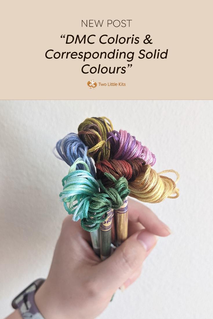 No doubt you've been to your local craft store and seen those skeins of multi-coloured DMC flosses. How beautiful are they?