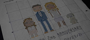 Graphic from How to Read a Cross-Stitch Pattern