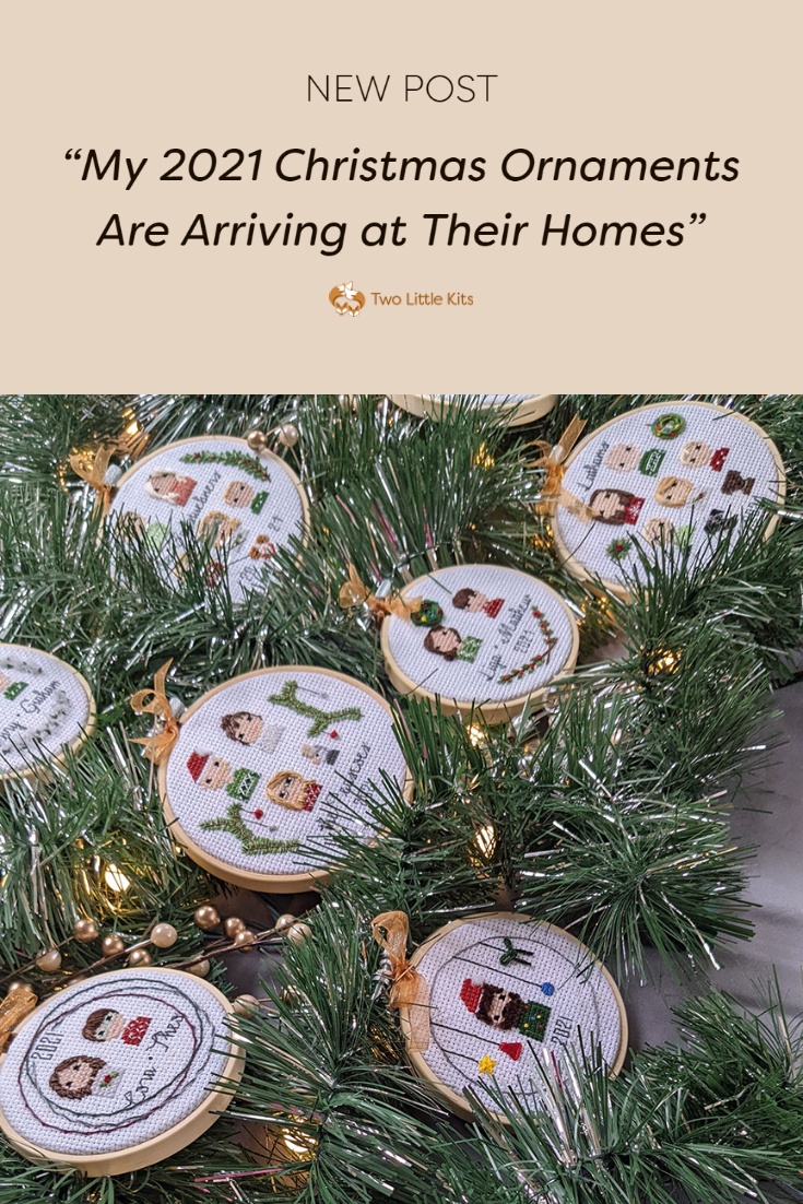 If you follow along on my social media accounts (especially over on Instagram) you'll likely know that the first of my ornaments have been arriving to their final destinations!