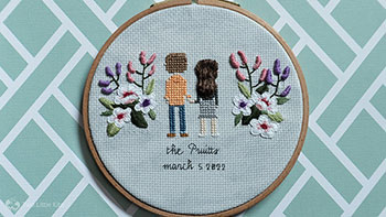 Graphic from Recent(ish) Commission - The Pruitts' Stitch People Couple