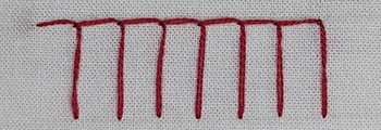 Example of a Blanket Stitch