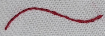 Example of a Stem Stitch