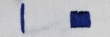 Example of a Straight Stitch