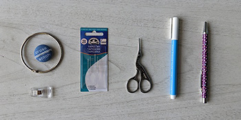 Some useful and some required tools to use for any embroidery stitching